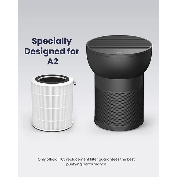 TCL breeva A2 Air Purifier Replacement Filter,True HEPA H13 and Activated Carbon - Picture 2 of 3